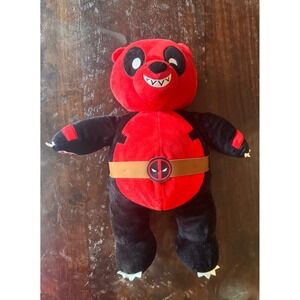 Build A Bear Exclusive 2020 Marvel Deadpool Panda‎ Bear Plush Stuffed Animal Toy